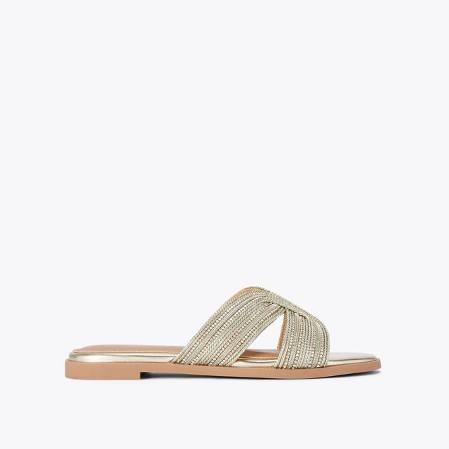 carvela by kurt geiger POSE SANDAL Gold Synthetic Sandal by KG KURT GEIGER