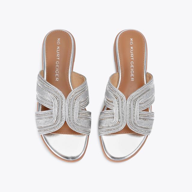 Carvela By Kurt Geiger POSE SANDAL Silver Sandal By KG KURT GEIGER
