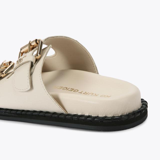 Carvela By Kurt Geiger POSIE Bone Leather Slip On Sandal By KG KURT GEIGER