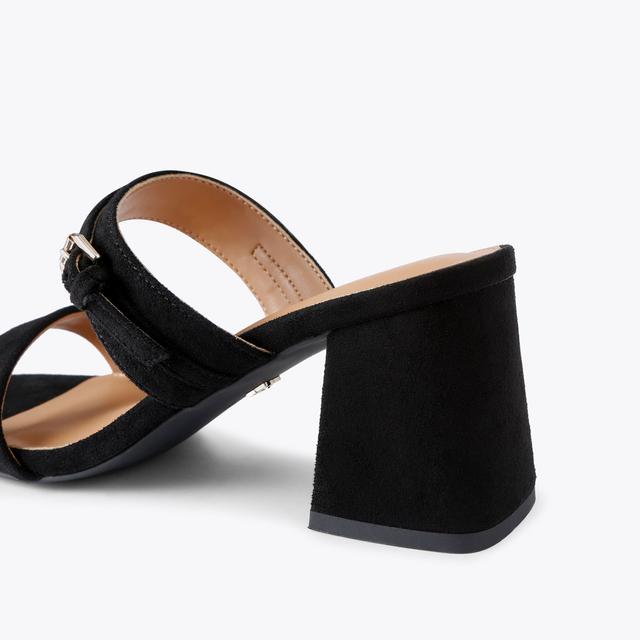 Carvela By Kurt Geiger PRECIOUS Black Block Heel By KG KURT GEIGER