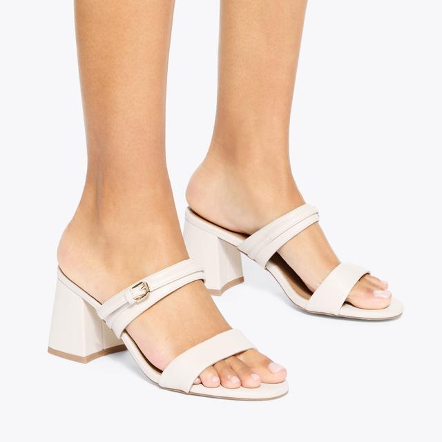 Carvela By Kurt Geiger PRECIOUS Bone Synthetic Heel By KG KURT GEIGER