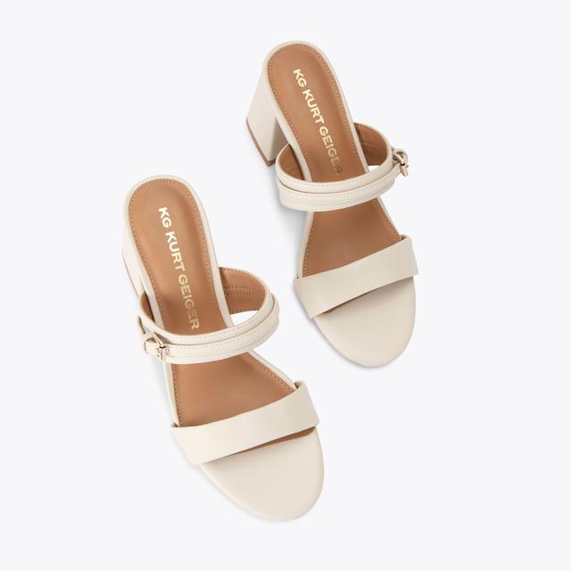 Carvela By Kurt Geiger PRECIOUS Bone Synthetic Heel By KG KURT GEIGER