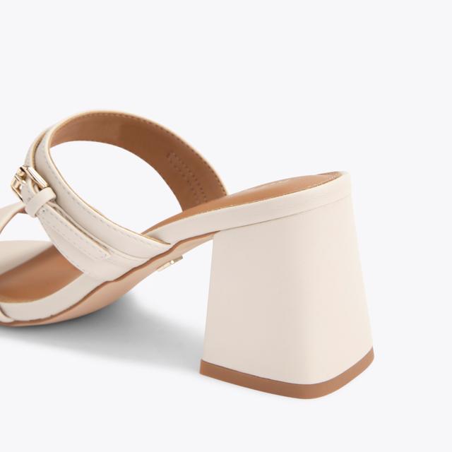 Carvela By Kurt Geiger PRECIOUS Bone Synthetic Heel By KG KURT GEIGER