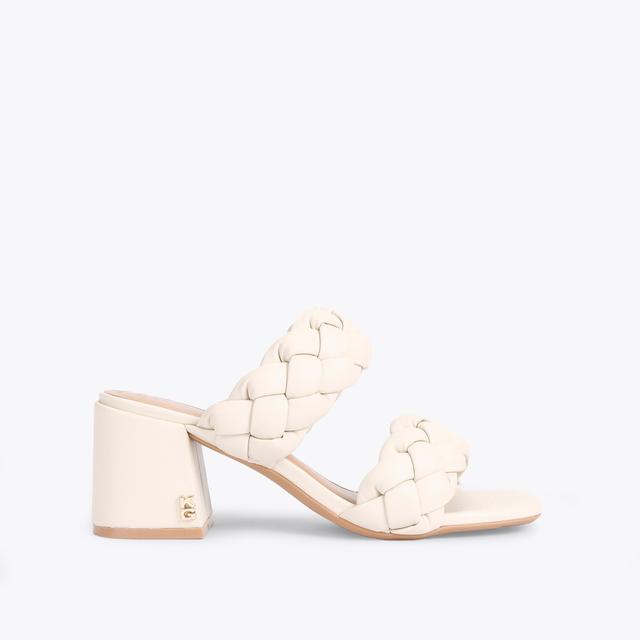 carvela by kurt geiger RAINA Bone Mule Heels by KG KURT GEIGER