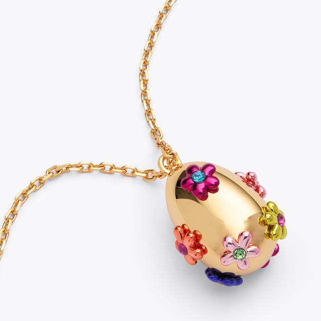Carvela By Kurt Geiger RAINBOW FLORAL PENDANT Gold Floral Pendant Necklace By KURT GEIGER LONDON