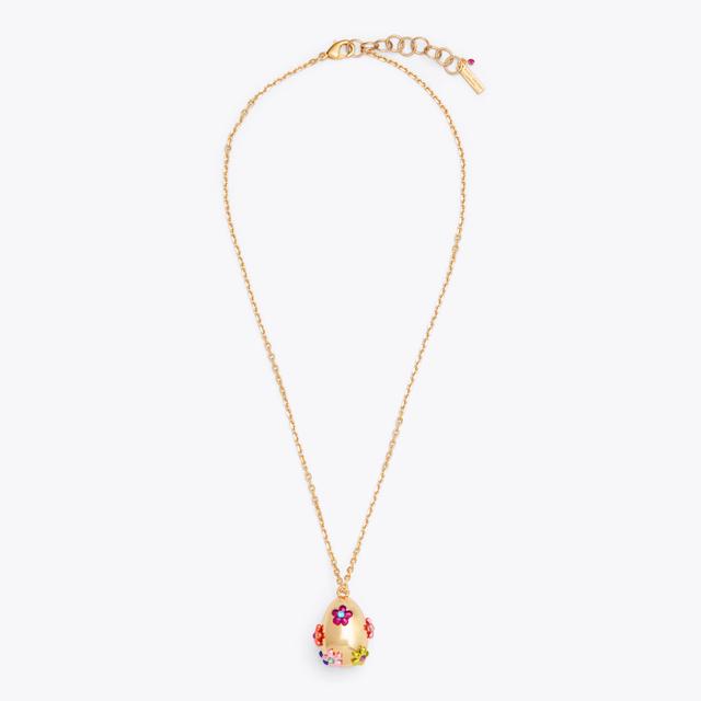 carvela by kurt geiger RAINBOW FLORAL PENDANT Gold Floral Pendant Necklace by KURT GEIGER LONDON