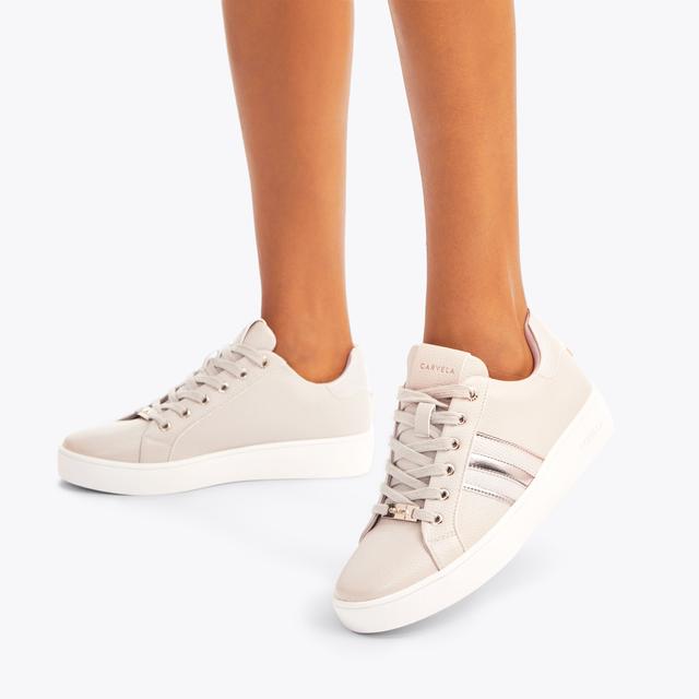 Carvela By Kurt Geiger RAPID Beige Trainer By CARVELA