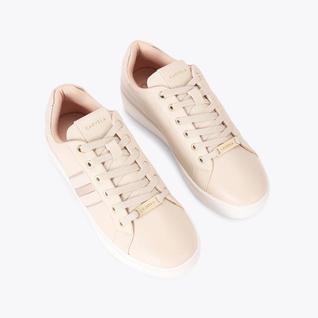 Carvela By Kurt Geiger RAPID Beige Trainer By CARVELA