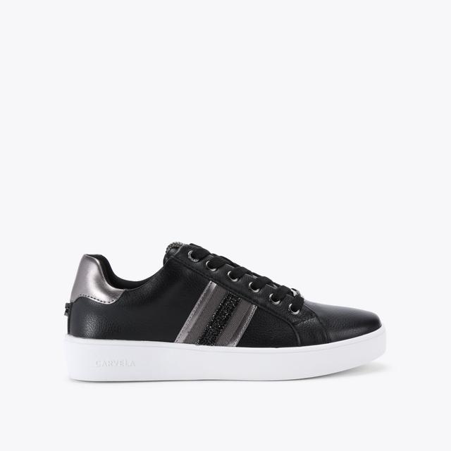 carvela by kurt geiger RAPID Black Crystal Trainer by CARVELA