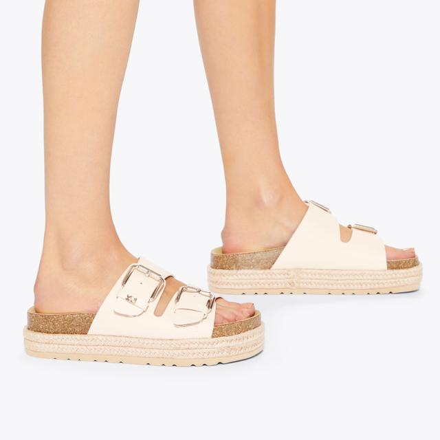 Carvela By Kurt Geiger RAQUEL Bone Slip On Sandal By KG KURT GEIGER