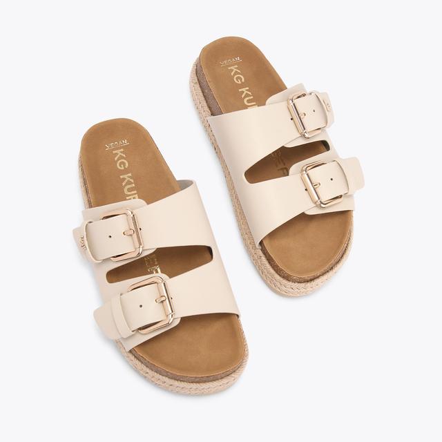 Carvela By Kurt Geiger RAQUEL Bone Slip On Sandal By KG KURT GEIGER