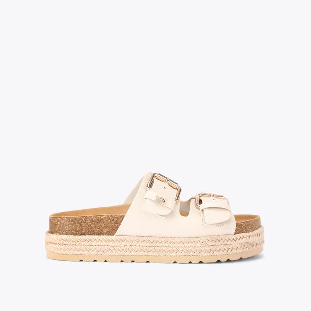 carvela by kurt geiger RAQUEL Bone Slip On Sandal by KG KURT GEIGER