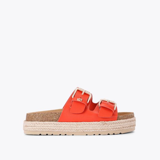 carvela by kurt geiger RAQUEL Orange Slip On Sandal by KG KURT GEIGER