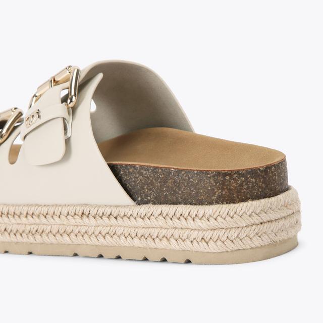 Carvela By Kurt Geiger RAQUEL2 Bone Slip On Sandal By KG KURT GEIGER