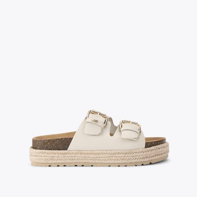 carvela by kurt geiger RAQUEL2 Bone Slip On Sandal by KG KURT GEIGER