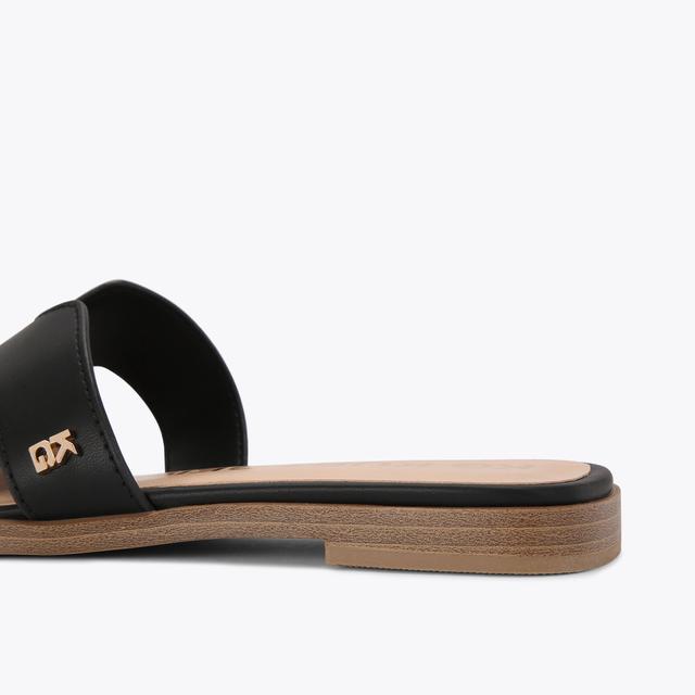 Carvela By Kurt Geiger RAVEN2 Black Slip On Sandal By KG KURT GEIGER
