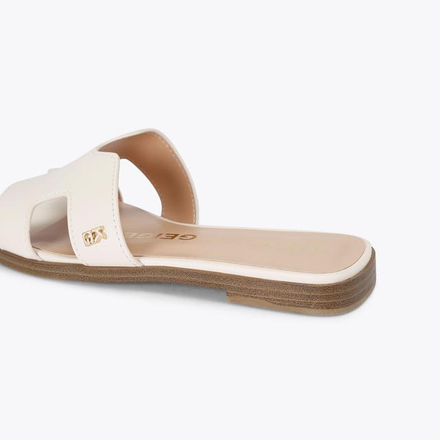 Carvela By Kurt Geiger RAVEN2 Bone Slip On Sandal By KG KURT GEIGER