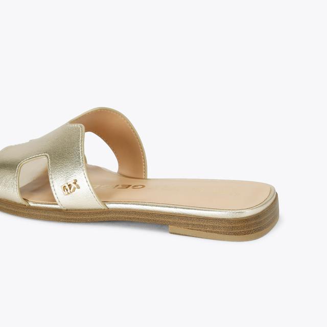 Carvela By Kurt Geiger RAVEN2 Gold Sandal By KG KURT GEIGER