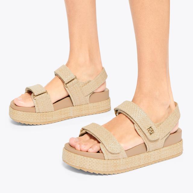 Carvela By Kurt Geiger RAYMOND2 Woven Raffia Sandal By KG KURT GEIGER