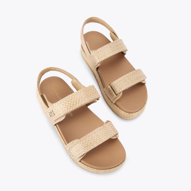 Carvela By Kurt Geiger RAYMOND2 Woven Raffia Sandal By KG KURT GEIGER