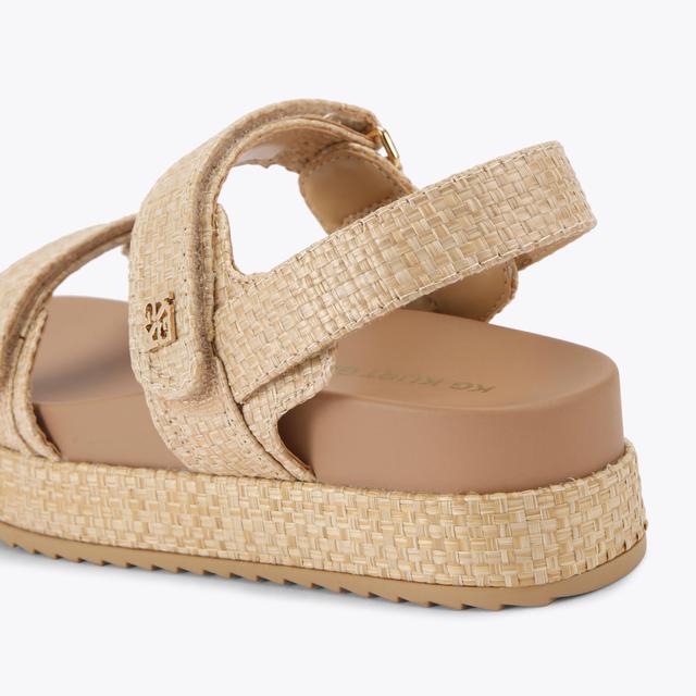 Carvela By Kurt Geiger RAYMOND2 Woven Raffia Sandal By KG KURT GEIGER