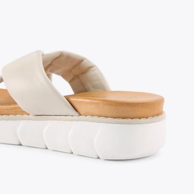 Carvela By Kurt Geiger RAYNA Bone Slip On Sandal By KG KURT GEIGER