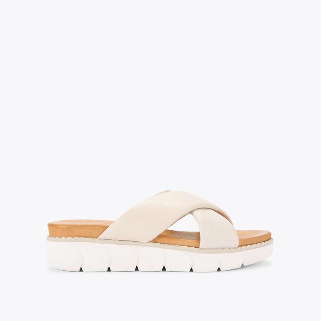 carvela by kurt geiger RAYNA Bone Slip On Sandal by KG KURT GEIGER