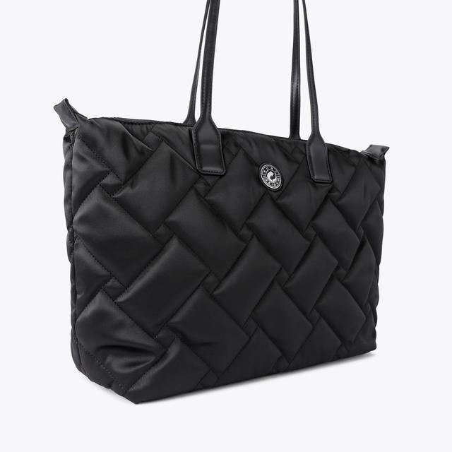 Carvela By Kurt Geiger RECYCLED SHOPPER DR Black Recycled Shoulder Bag By KURT GEIGER LONDON