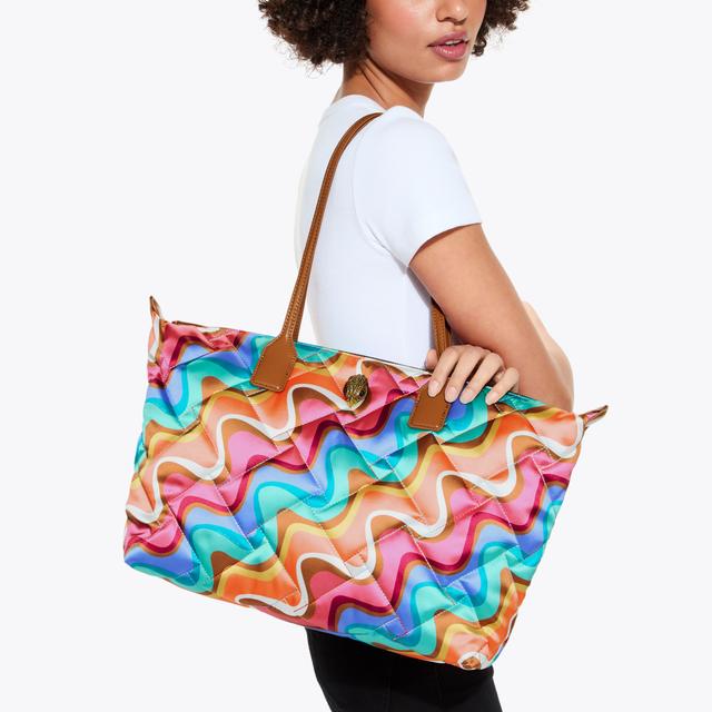 Carvela By Kurt Geiger RECYCLED SHOPPER Rainbow Swirl Shopper Bag By KURT GEIGER LONDON
