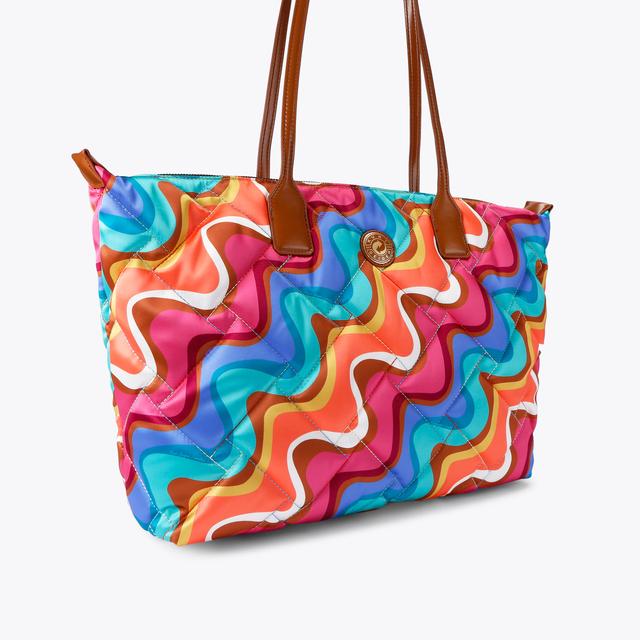 Carvela By Kurt Geiger RECYCLED SHOPPER Rainbow Swirl Shopper Bag By KURT GEIGER LONDON
