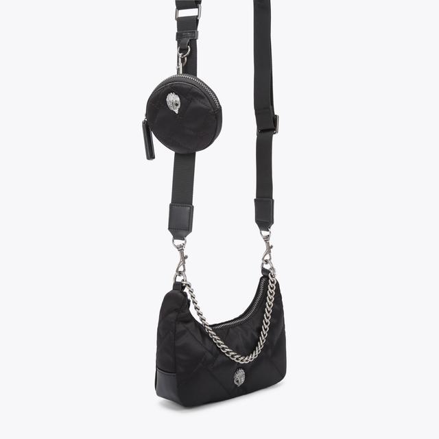 Carvela By Kurt Geiger RECYCLED SM MULTI XBODY Black Recycled Cross Body Bag By KURT GEIGER LONDON
