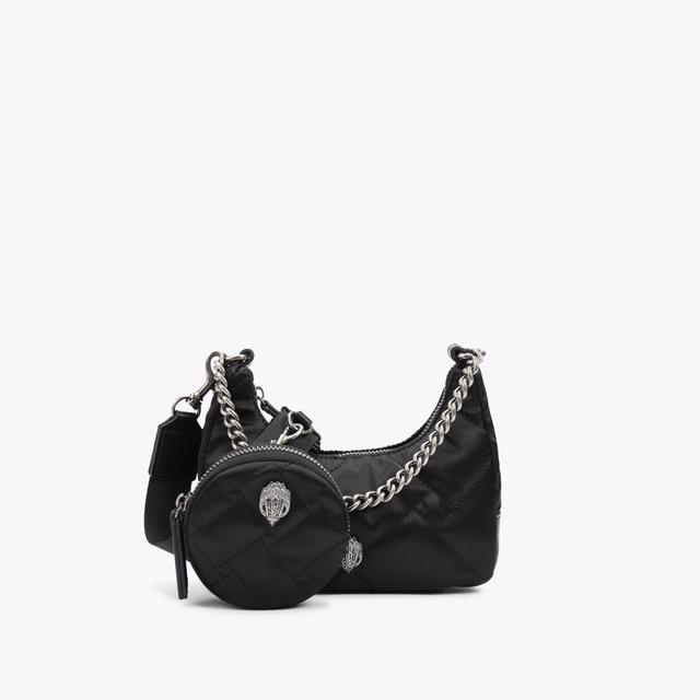 carvela by kurt geiger RECYCLED SM MULTI XBODY Black Recycled Cross Body Bag by KURT GEIGER LONDON