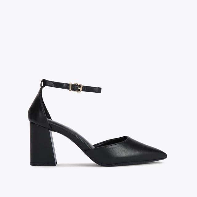 carvela by kurt geiger REFINED COURT Black Pointed Toe Block Heels by CARVELA