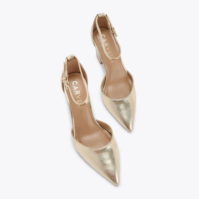 Carvela By Kurt Geiger REFINED COURT Gold Heels By CARVELA