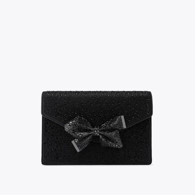 carvela by kurt geiger REGAL BOW Black Crystal Clutch Bag by CARVELA