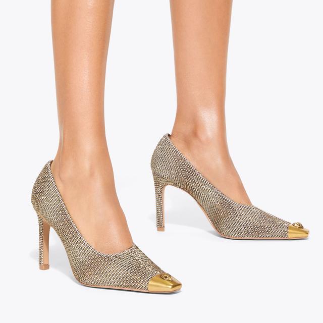 Carvela By Kurt Geiger REGENT COURT Beige Crystal Court Heels By KURT GEIGER LONDON