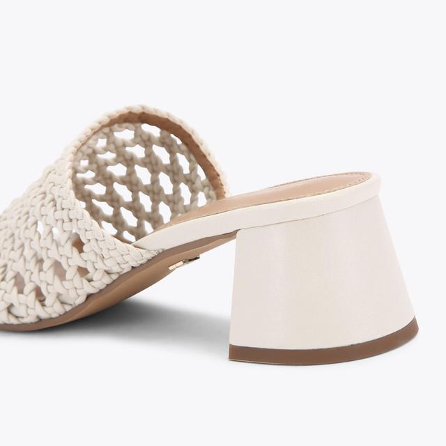 Carvela By Kurt Geiger REMI White Hole Block Heel By KG KURT GEIGER