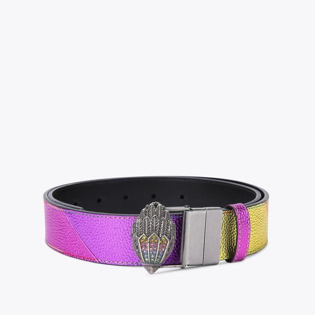 carvela by kurt geiger REVERSIBLE 38 EAGLE BELT Rainbow Stripe Leather Belt by KURT GEIGER LONDON
