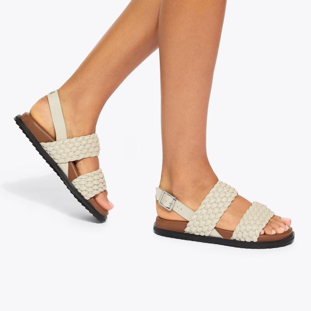 Carvela By Kurt Geiger RINGER Bone Slip On Sandal By KG KURT GEIGER