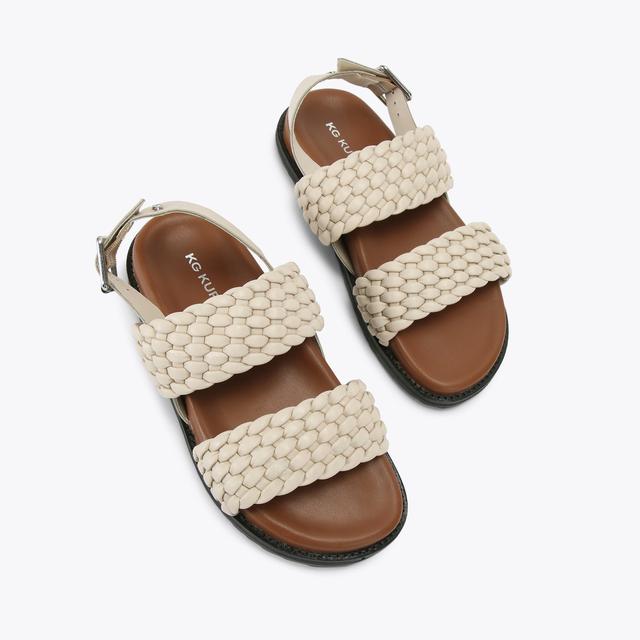 Carvela By Kurt Geiger RINGER Bone Slip On Sandal By KG KURT GEIGER