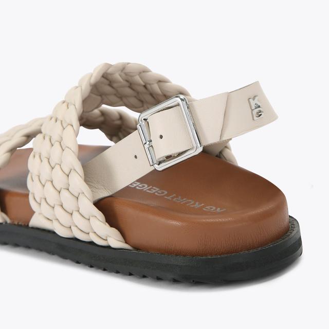 Carvela By Kurt Geiger RINGER Bone Slip On Sandal By KG KURT GEIGER