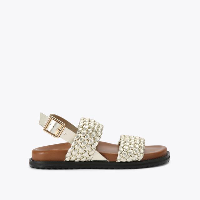 carvela by kurt geiger RINGER Metallic Gold Sandal by KG KURT GEIGER