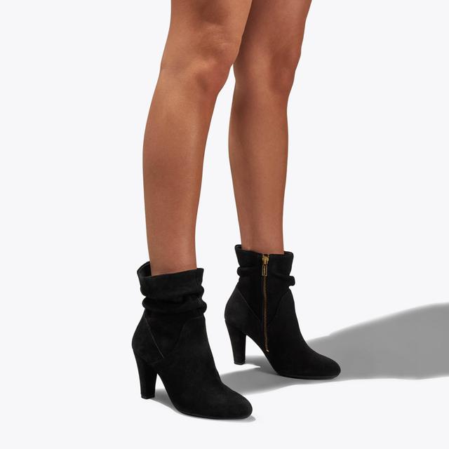 Carvela By Kurt Geiger RITA Black Suede Ankle Boots By CARVELA COMFORT