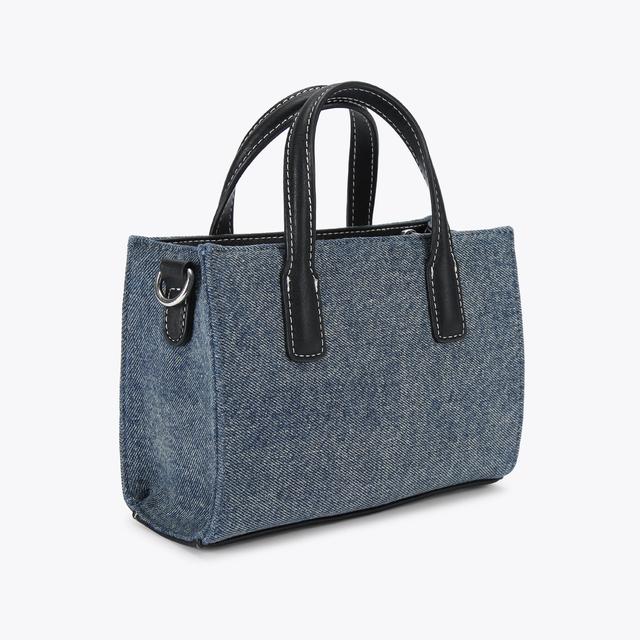 Carvela By Kurt Geiger ROMA CROSSBODY Denim Top Handle Mini Bag By CARVELA