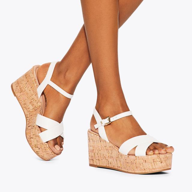 Carvela By Kurt Geiger ROSALYN Bone Wedge Heels By KG KURT GEIGER