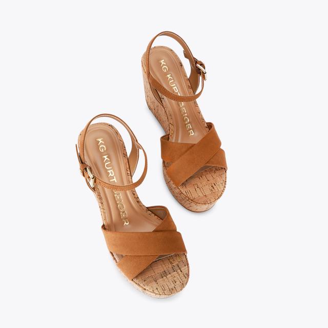 Carvela By Kurt Geiger ROSALYN Tan Microsuede Heel By KG KURT GEIGER