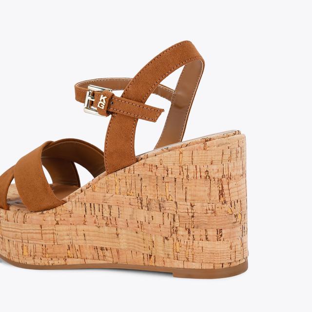 Carvela By Kurt Geiger ROSALYN Tan Microsuede Heel By KG KURT GEIGER