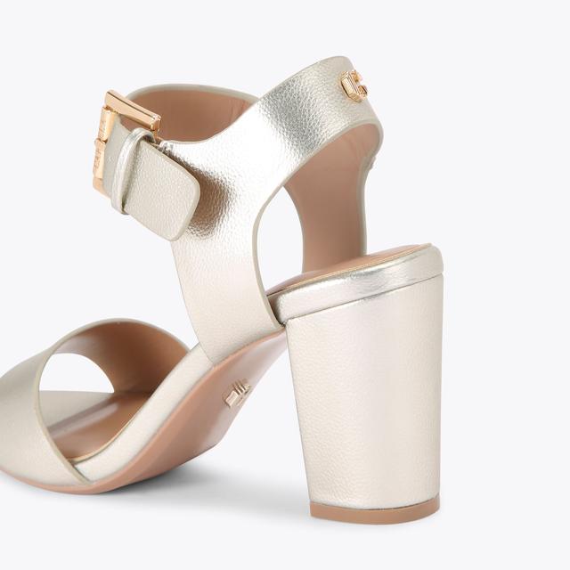Carvela By Kurt Geiger SADIE 2 Gold Block Heel By CARVELA