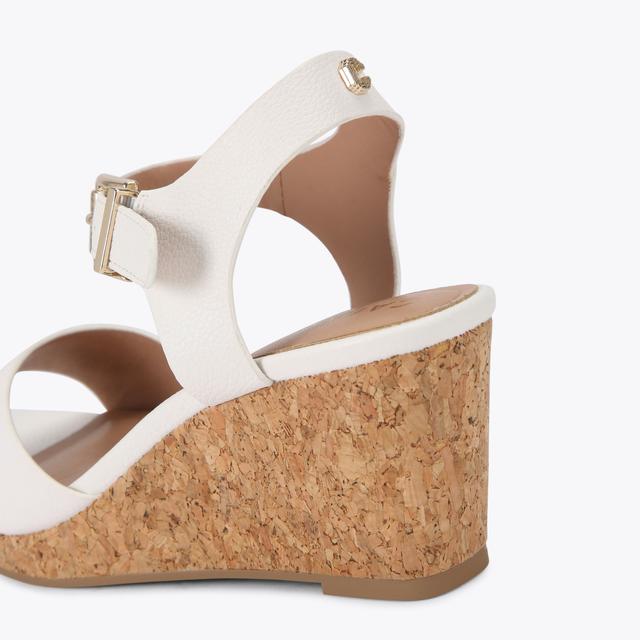 Carvela By Kurt Geiger SADIE WEDGE White Wedge Cork Heel By CARVELA