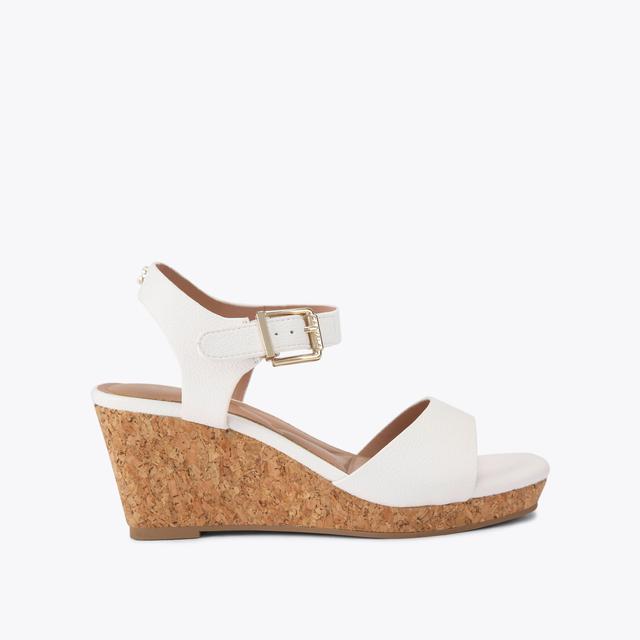 carvela by kurt geiger SADIE WEDGE White Wedge Cork Heel by CARVELA